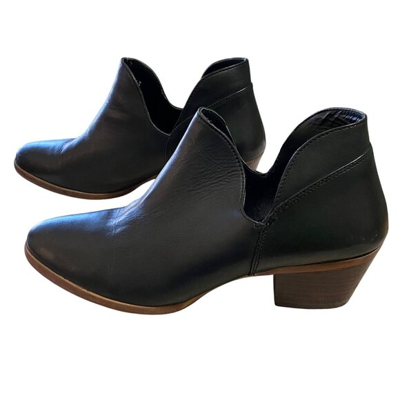 Vialibera Womens Leather Booties Size 8 Dark Academia Western Boho Hipster - Picture 4 of 8